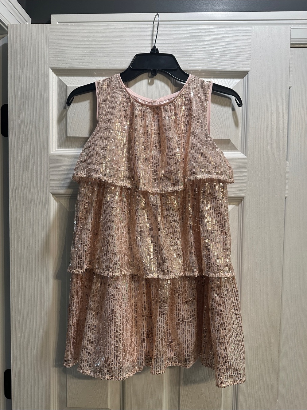 Cat & Jack Pink Sequin Layered Party Dress